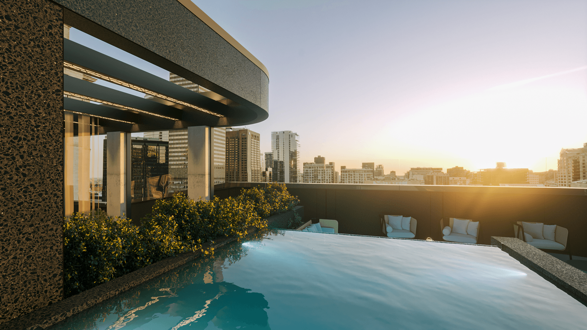 Piscine d'appartements de luxe à vendre